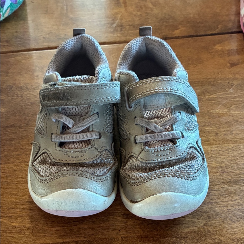 Stride Rite Gray Baby Walker Shoes
